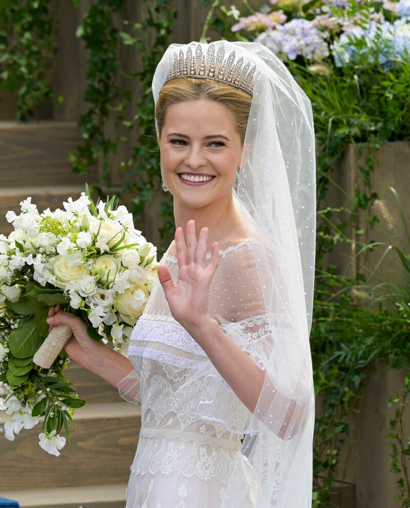 Vestido de novia de la princesa María Carolina de Liechtenstein.