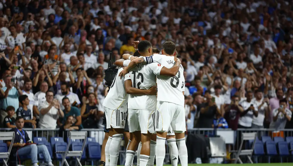 Encuentro de liga entre el Real Madrid y el Mallorca.