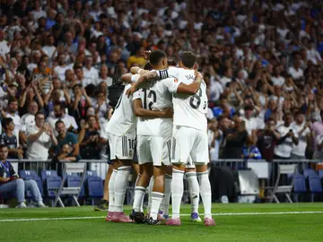 Encuentro de liga entre el Real Madrid y el Mallorca. Encuentro de liga entre el Real Madrid y el Mallorca.