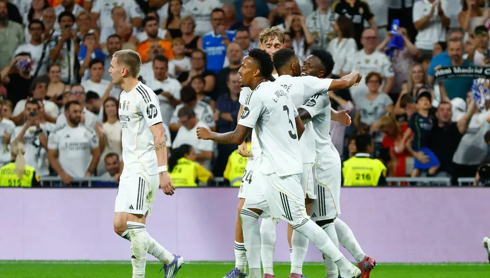 Encuentro de liga entre el Real Madrid y el Mallorca.
