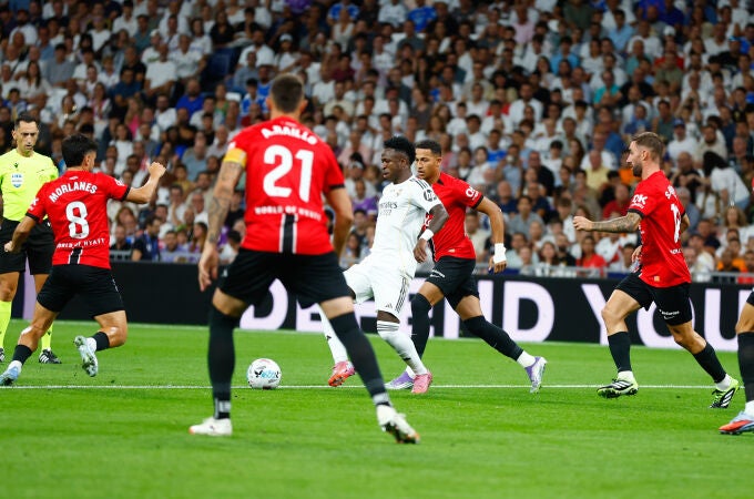 Encuentro de liga entre el Real Madrid y el Mallorca.