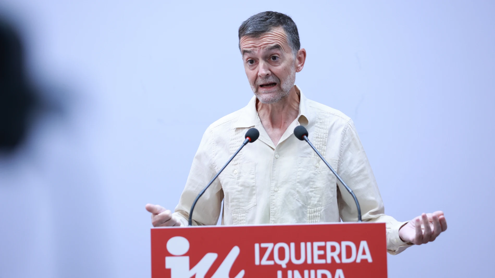 El coordinador federal de Izquierda Unida, Antonio Maíllo, ofrece una rueda de prensa en el inicio del curso político. A 1 de septiembre de 2025, en Sevilla, Andalucía (España).El coordinador federal de Izquierda Unida, Antonio Maíllo, ha querido iniciar el curso político ofreciendo una rueda de prensa a los medios de comunicación, para informar sobre asuntos de actualidad, así como presentar y valorar algunas de las principales prioridades de la formación en el periodo que arranca. 01 SEPTI...