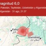 Terremoto en Afganistán, en directo: última hora del seísmo de 6,0 en Richter y balance de muertos y heridos