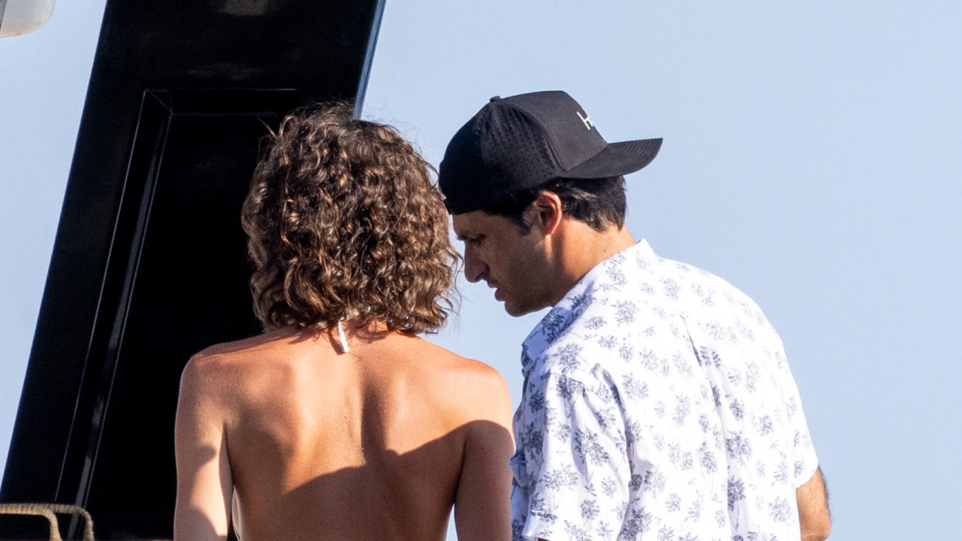 Carlos Sainz y su novia, Rebecca Donaldson