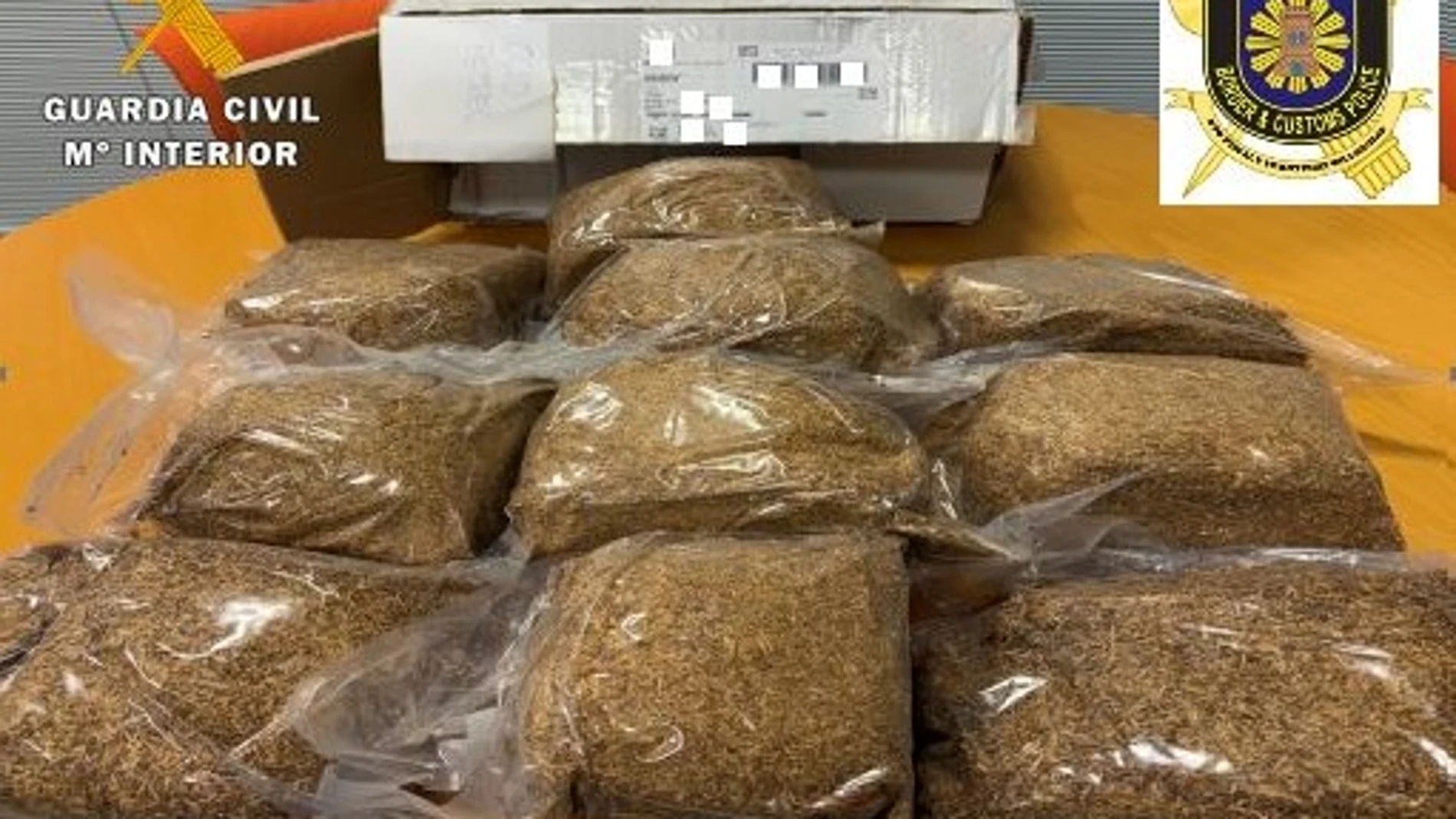 Picadura de tabaco interceptada por la Guardia Civil en Valladolid