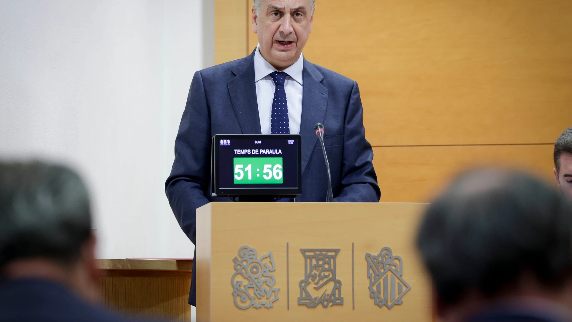 El conseller de Emergencias, Juan Carlos Valderrama