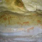 Pinturas rupestres en Valonsadero