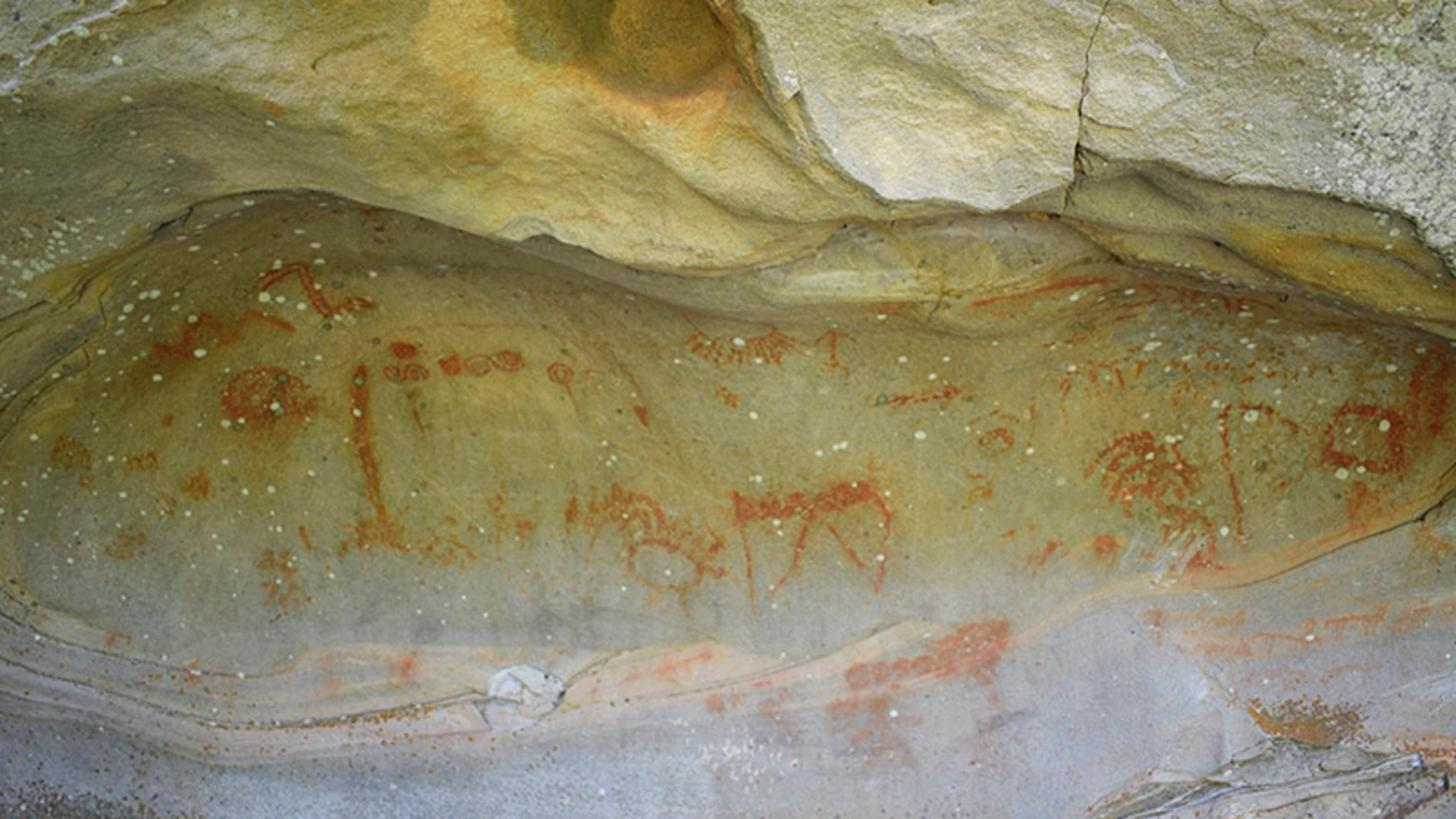 Pinturas rupestres en Valonsadero
