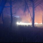 Incendio en Gibraleón (Huelva)