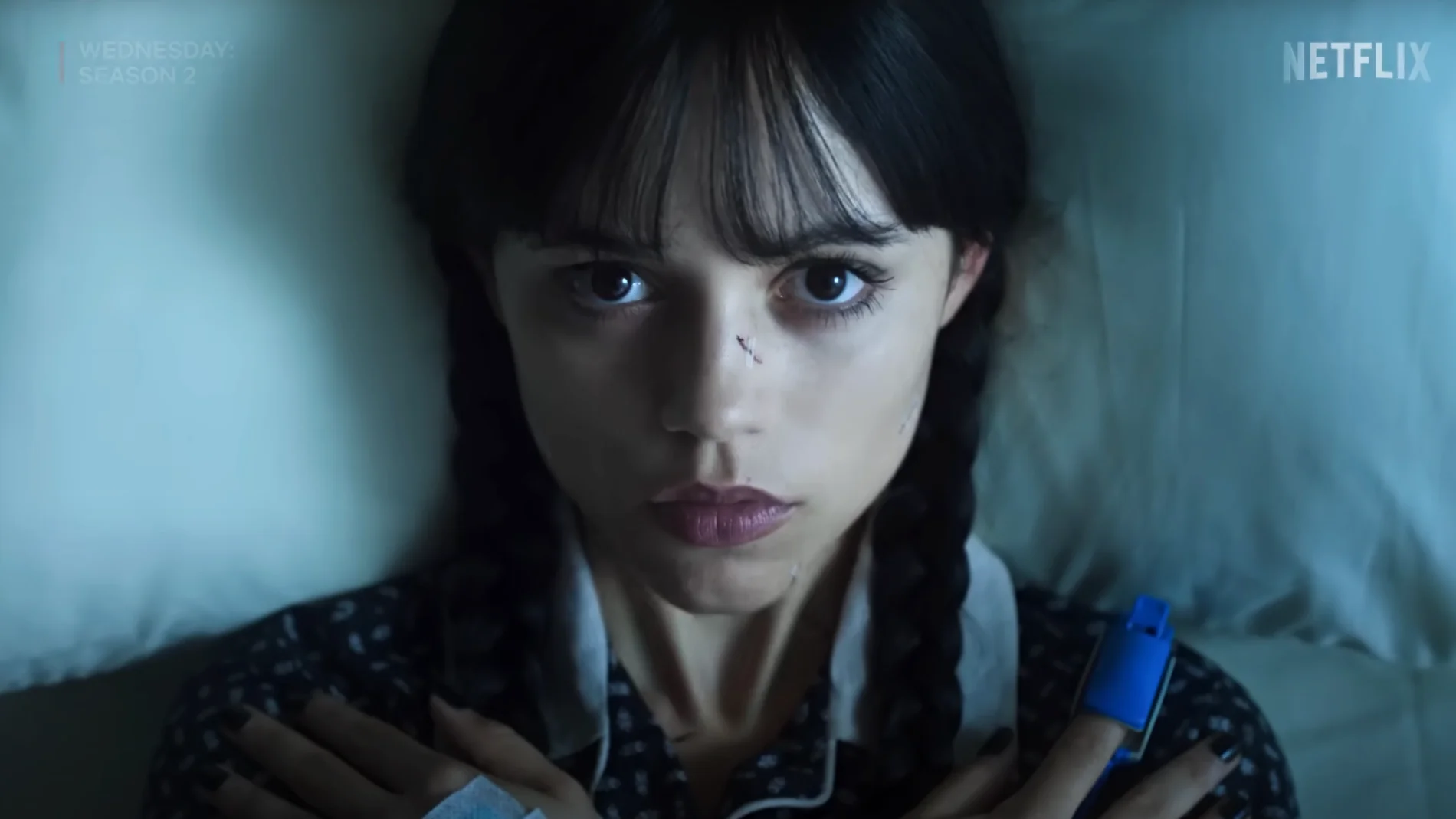 Jenna Ortega en el tráiler de la segunda parte de la temporada 2 de 'Miércoles'