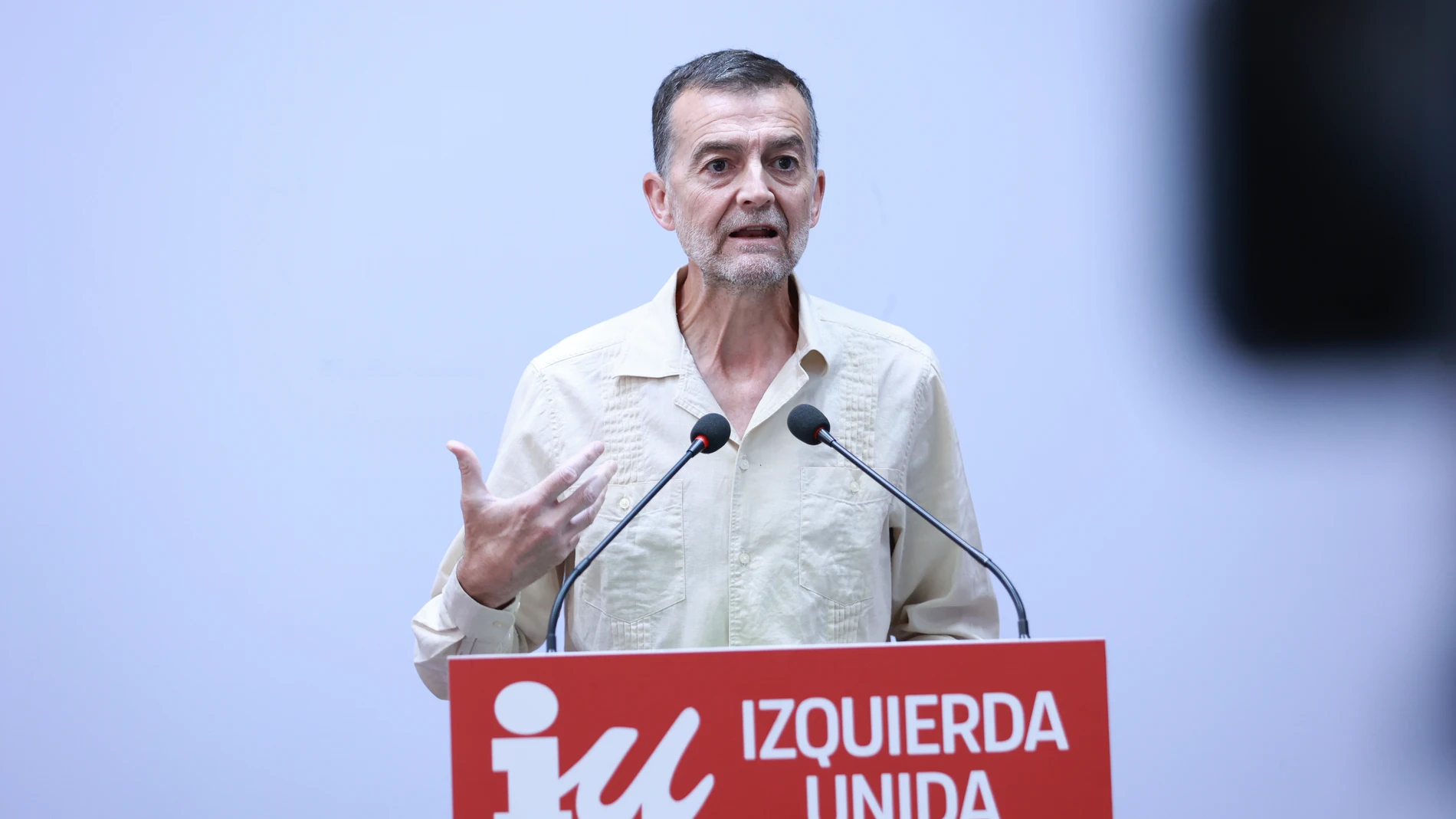El coordinador federal de Izquierda Unida, Antonio Maíllo, ofrece una rueda de prensa en el inicio del curso político. A 1 de septiembre de 2025, en Sevilla, Andalucía (España).El coordinador federal de Izquierda Unida, Antonio Maíllo, ha querido iniciar el curso político ofreciendo una rueda de prensa a los medios de comunicación, para informar sobre asuntos de actualidad, así como presentar y valorar algunas de las principales prioridades de la formación en el periodo que arranca. 01 SEPTI...