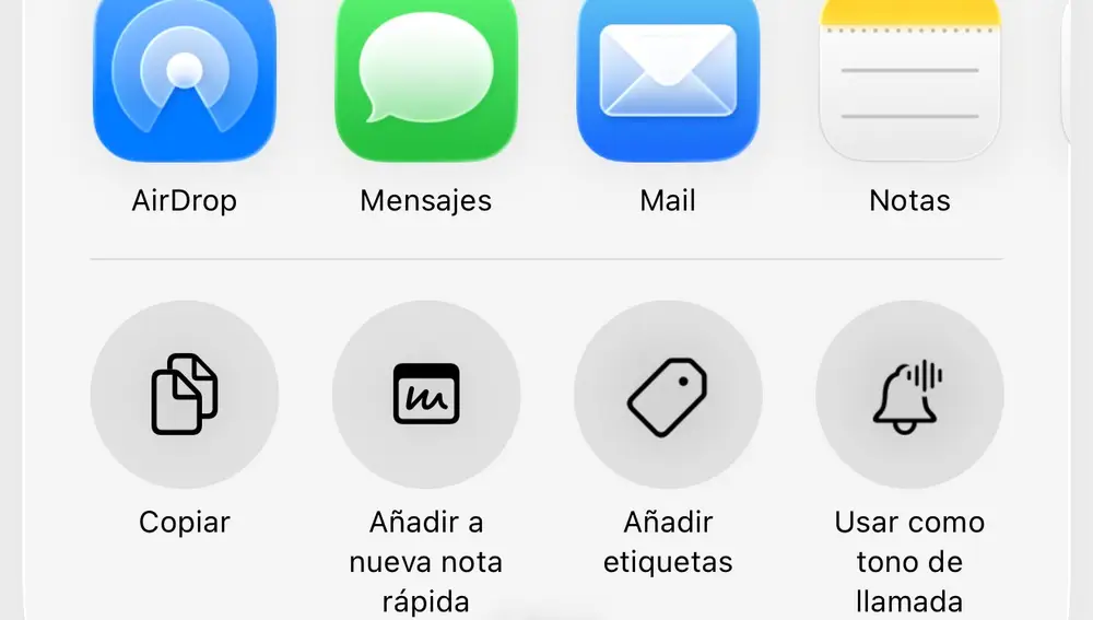 Captura de pantalla de la aplicación Archivos del iPhone