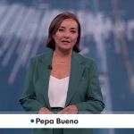 Pepa Bueno presenta el Telediario 2 en La 1