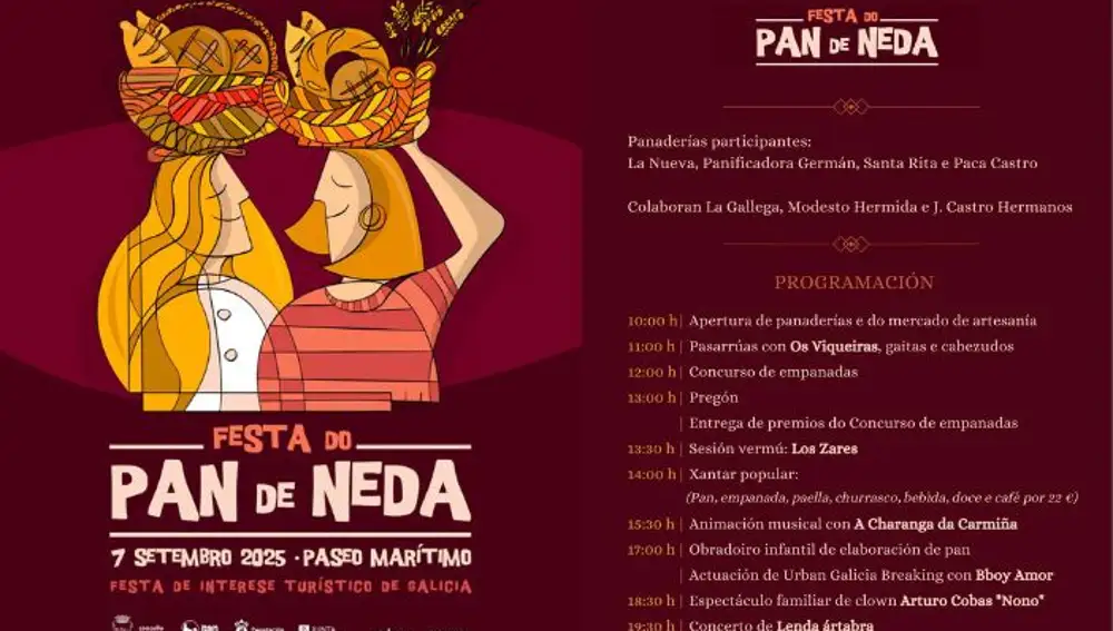 Programación de la Festa do Pan de Neda