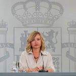 La ministra Pilar Alegría, comparece junto a María Jesús Montero y Sara Aagesen, al finalizar el Consejo de Mi