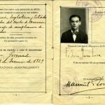 Pasaporte de Federico García Lorca ( 1929) expedido por su viaje a New York, Granada.