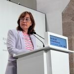 La consellera de Territorio, Vivienda y Transición Ecológica y portavoz de la Generalitat, Sílvia Paneque, en una rueda de prensa tras el Consell Executiu