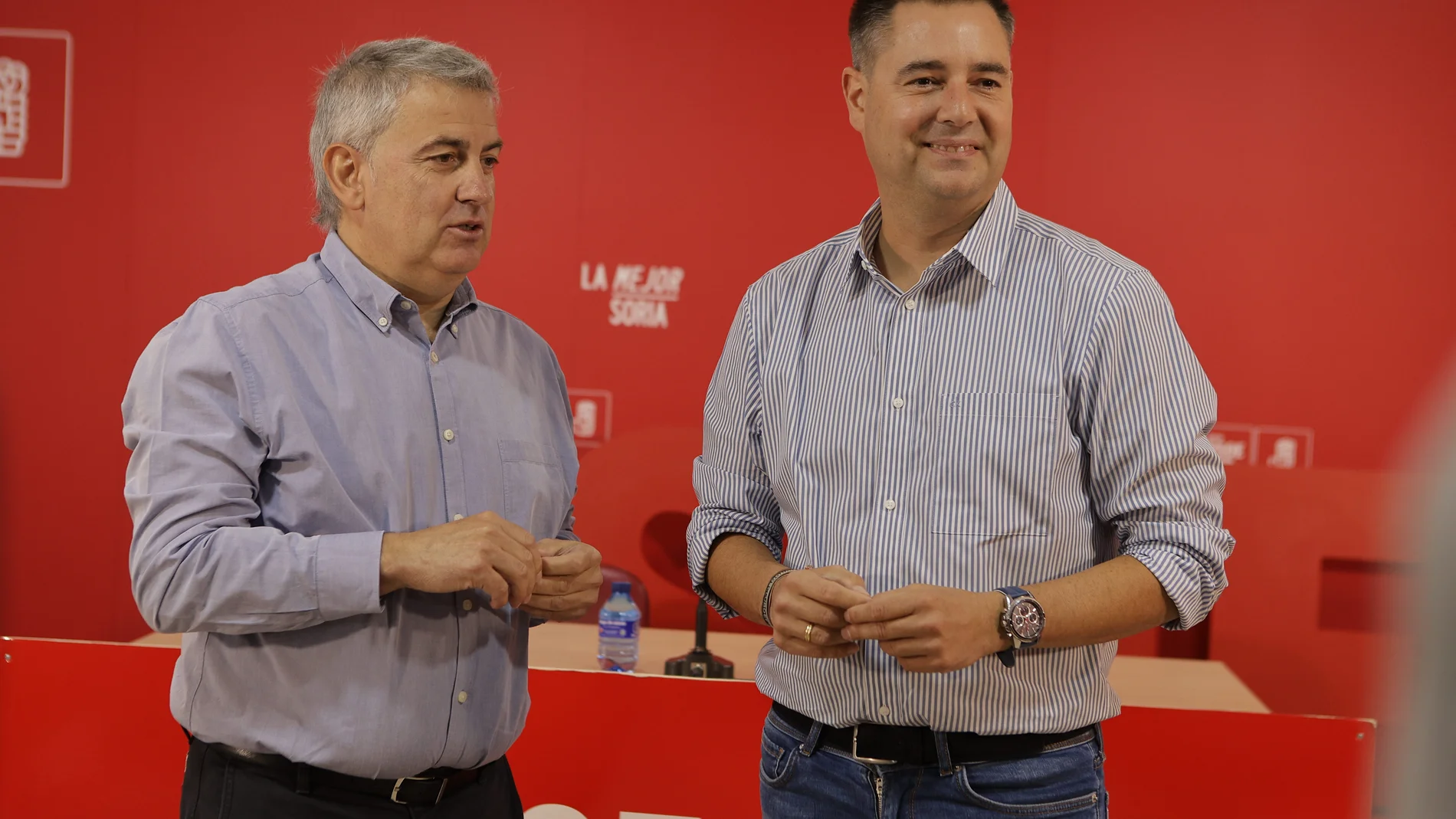 Daniel De la Rosa junto a Javier Antón