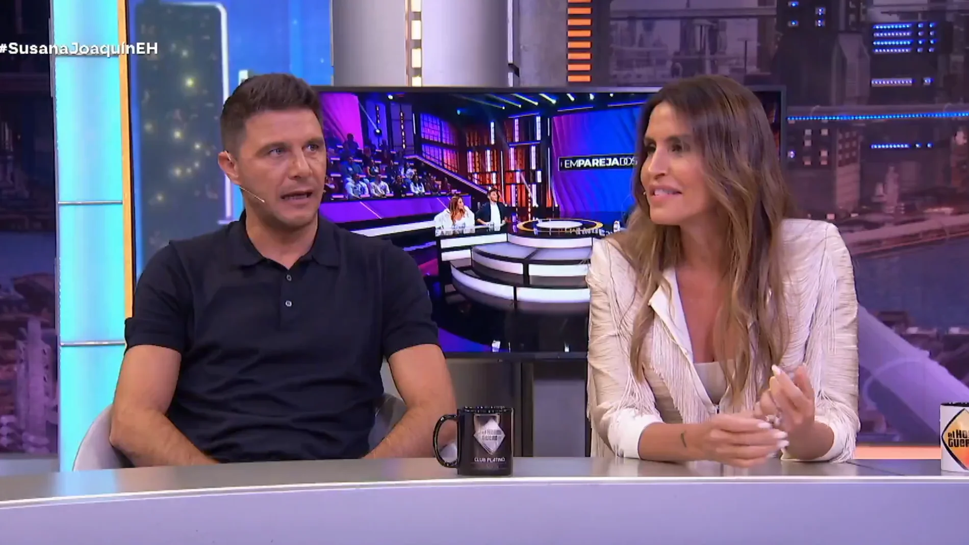 Joaquín Sánchez y Susana Saborido en 'El Hormiguero'