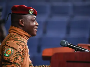 Burkina Faso'S President Traore On Official Visit To Russia (Foto de ARCHIVO) RUSSIA, MOSCOW - MAY 10, 2025: Burkina Faso's President Ibrahim Traore visits the Mendeleev University of Chemical Technology of Russia (MUCTR) Europa Press/Contacto/Mikhail Tereshchenko 10/05/2025 ONLY FOR USE IN SPAIN