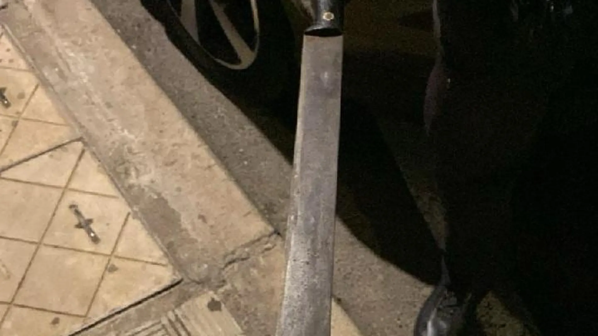 Machete incautado por la Policía Nacional