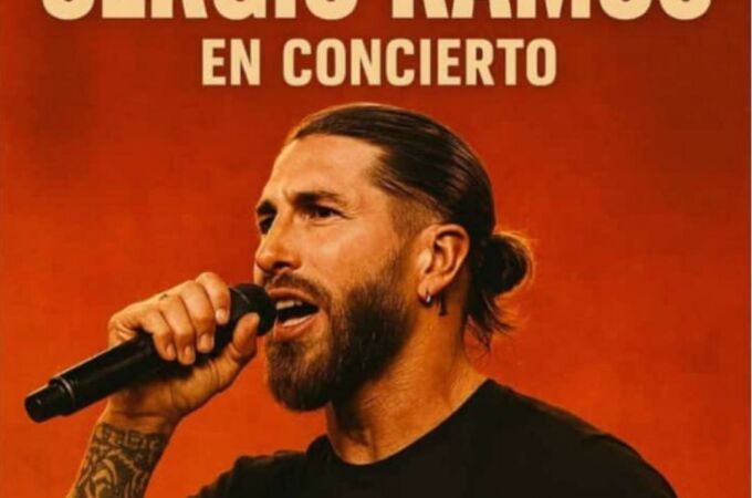 Cartel falso sobre un concierto de Sergio Ramos en la Feria de Albacete.