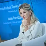 Yolanda Díaz recuerda que "migración, igualdad o libertad sexual no son cuestiones accesorias": "Son universales"