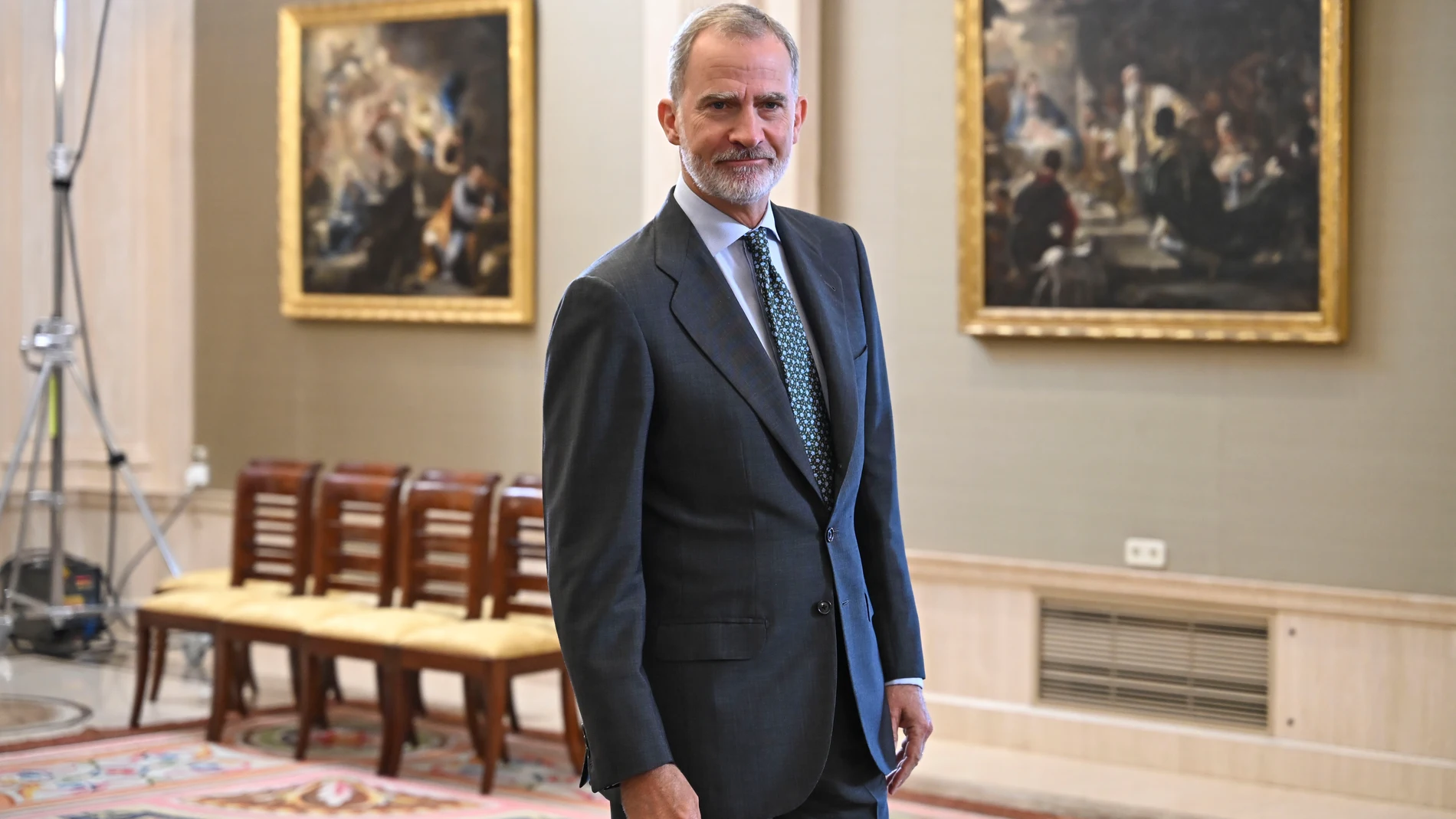 MADRID, 03/09/2025.- El rey Felipe VI recibe en audiencia al comité ejecutivo de CEPYME, este miércoles en Madrid. EFE/ Fernando Villar