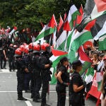 Protesta a favor de Palestina en Bilbao 
