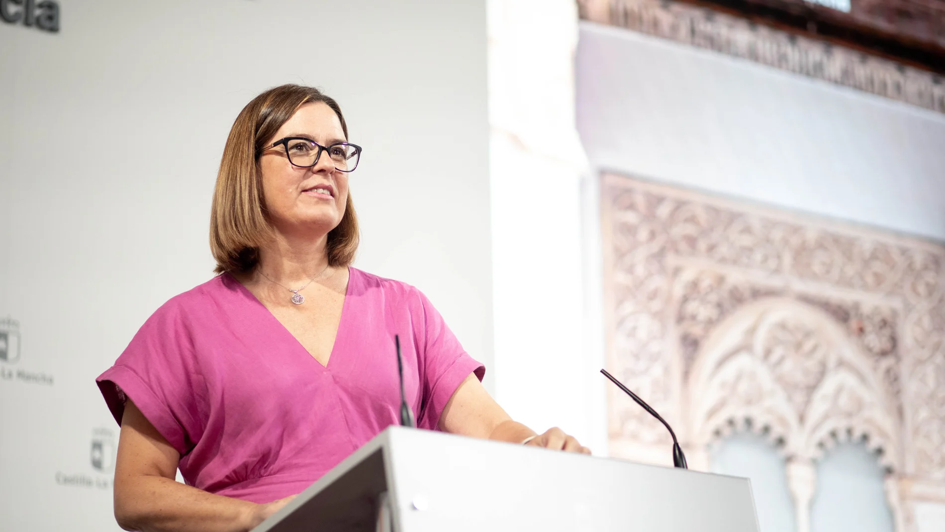 La portavoz del Gobierno de C-LM, Esther Padilla.
