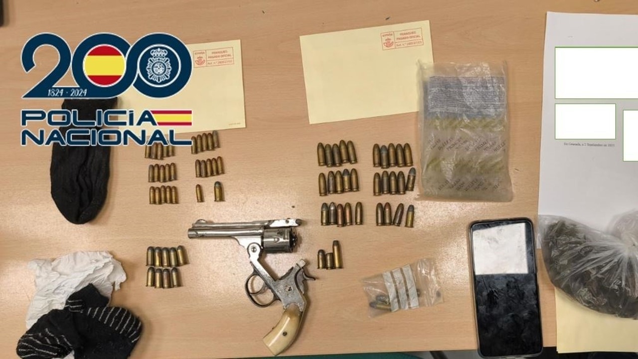 Localizado en Granada un niño de 12 años con droga, un revólver y 70 cartuchos