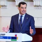 El presidente de la Junta de Andalucía, Juanma Moreno