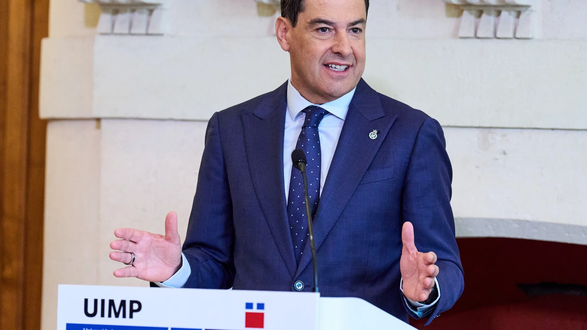 El presidente de la Junta de Andalucía, Juanma Moreno