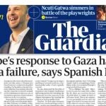 Portada de "The Guardian" con las declaraciones del presidente español