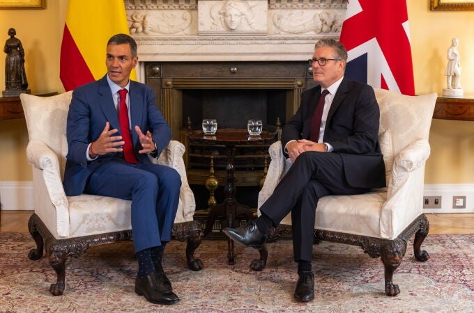 Pedro Sánchez, en el 10 de Downing Street