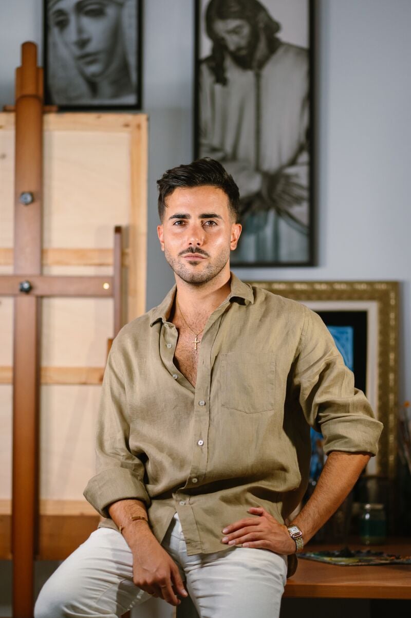 El pintor Alberto Rubio