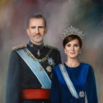 Retrato de los Reyes Felipe VI y Letizia, de Alberto Rubio