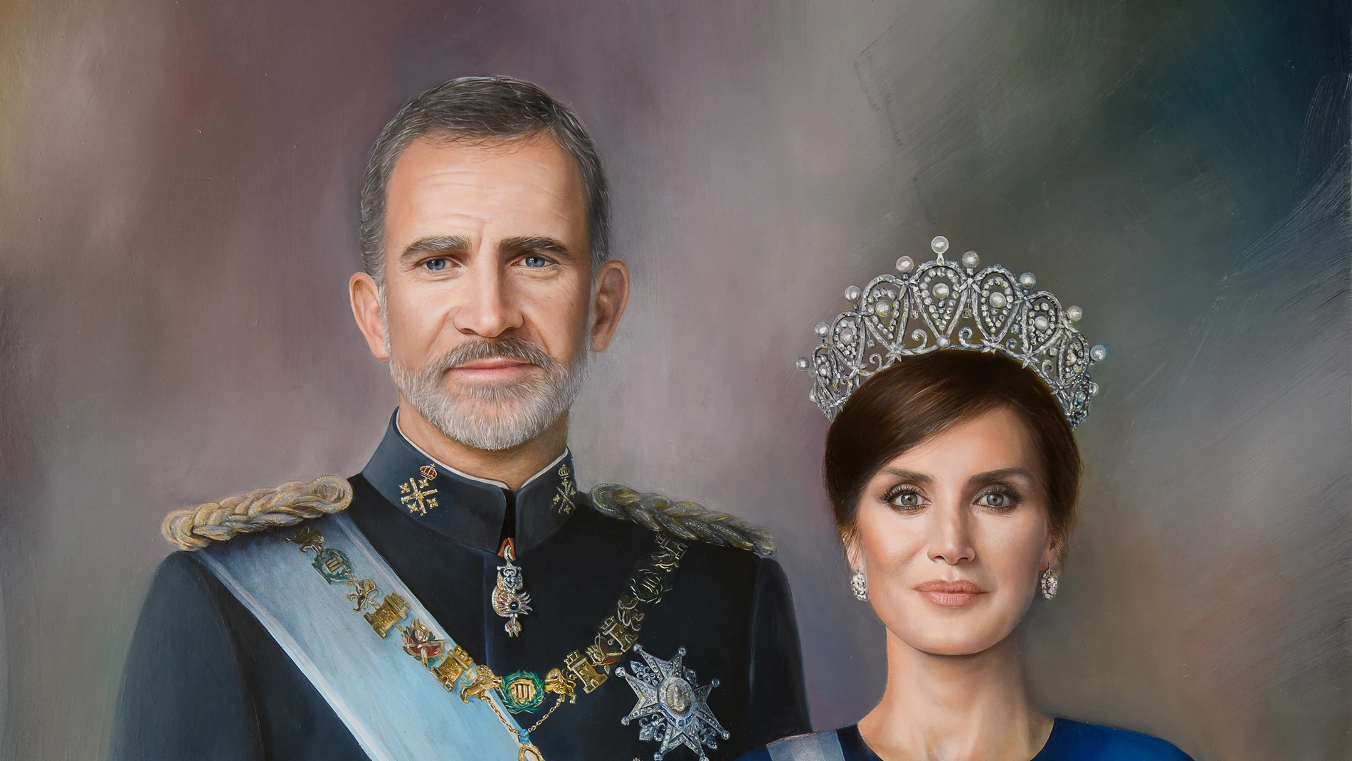 Retrato de los Reyes Felipe VI y Letizia, de Alberto Rubio