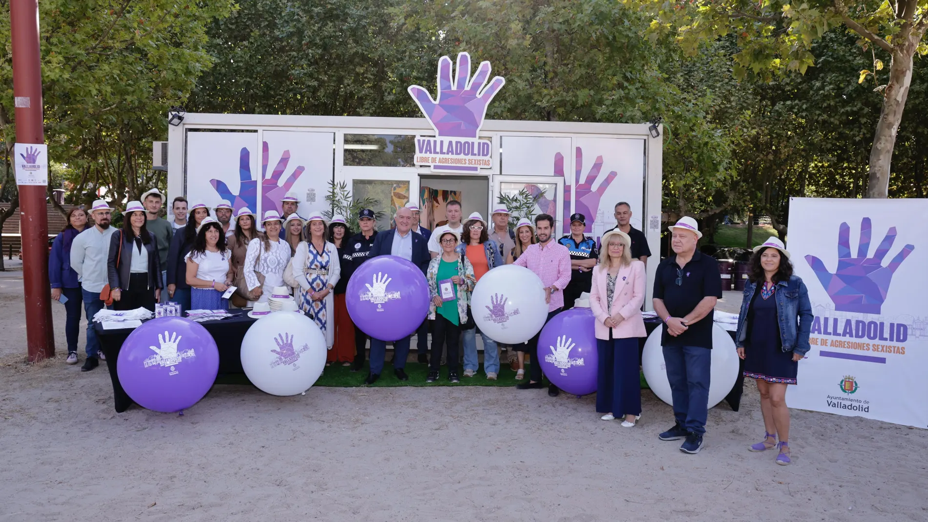 Presentación de los Puntos Violetas para las fiestas de Valladolid