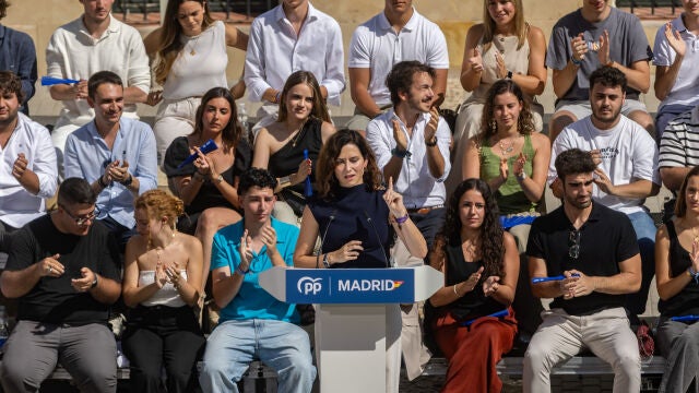 Feijoo y Ayuso durante la Inauguración del curso político del Pp en Arganda del Rey @ Gonzalo Pérez Mata