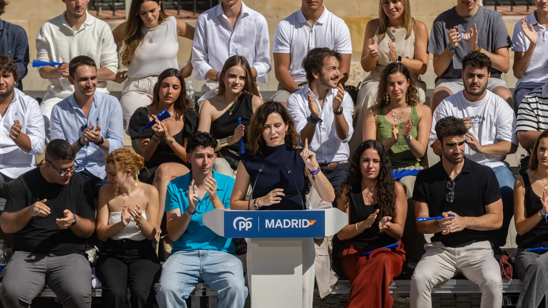 Feijoo y Ayuso durante la Inauguración del curso político del Pp en Arganda del Rey @ Gonzalo Pérez Mata
