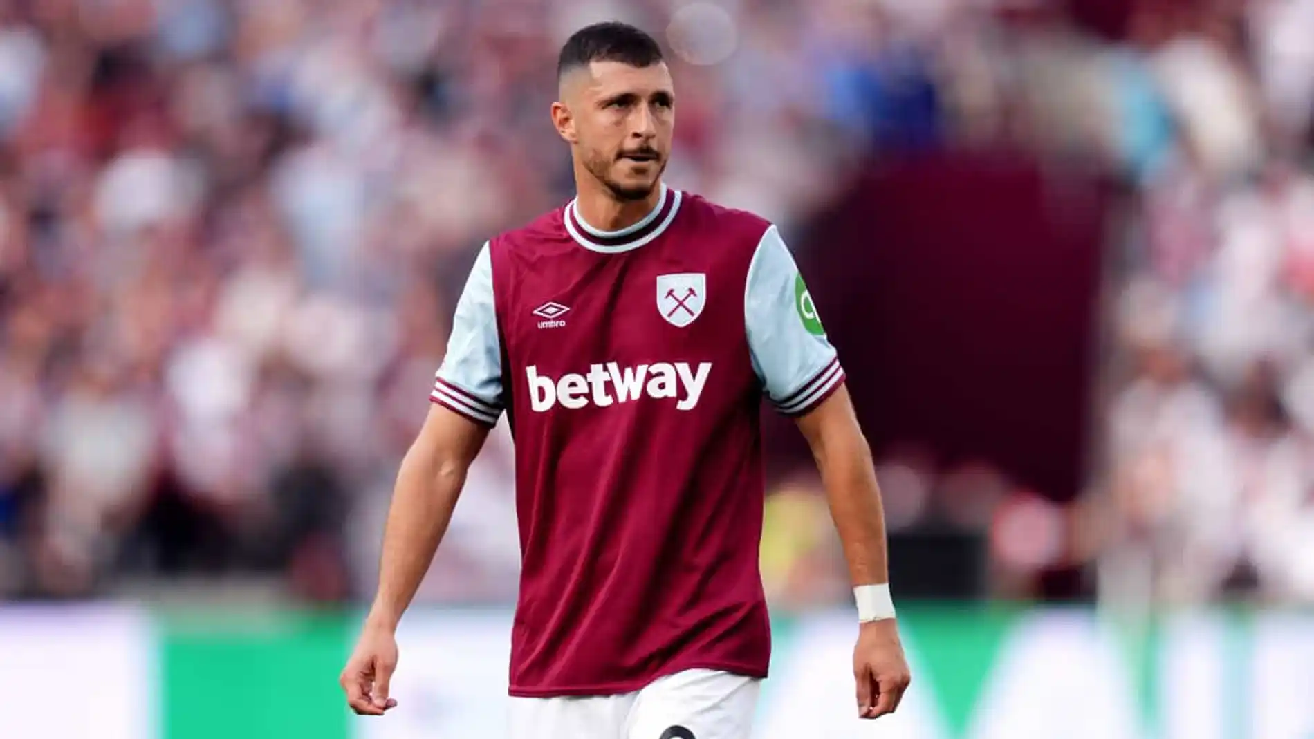 Guido Rodríguez con el West Ham