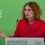 Montero: La quita de deuda "rompe el discurso" de Moreno de que el Gobierno beneficia a Cataluña y perjudica a Andalucía