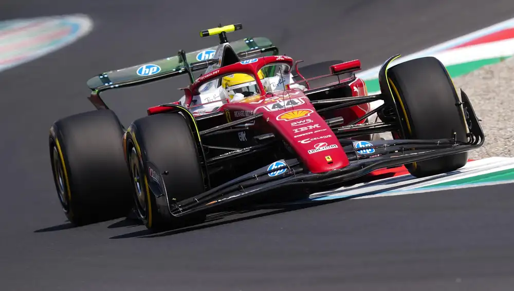 Fórmula 1/GP Italia.- Hamilton lidera el doblete de Ferrari por delante de Carlos Sainz en los libres en Monza