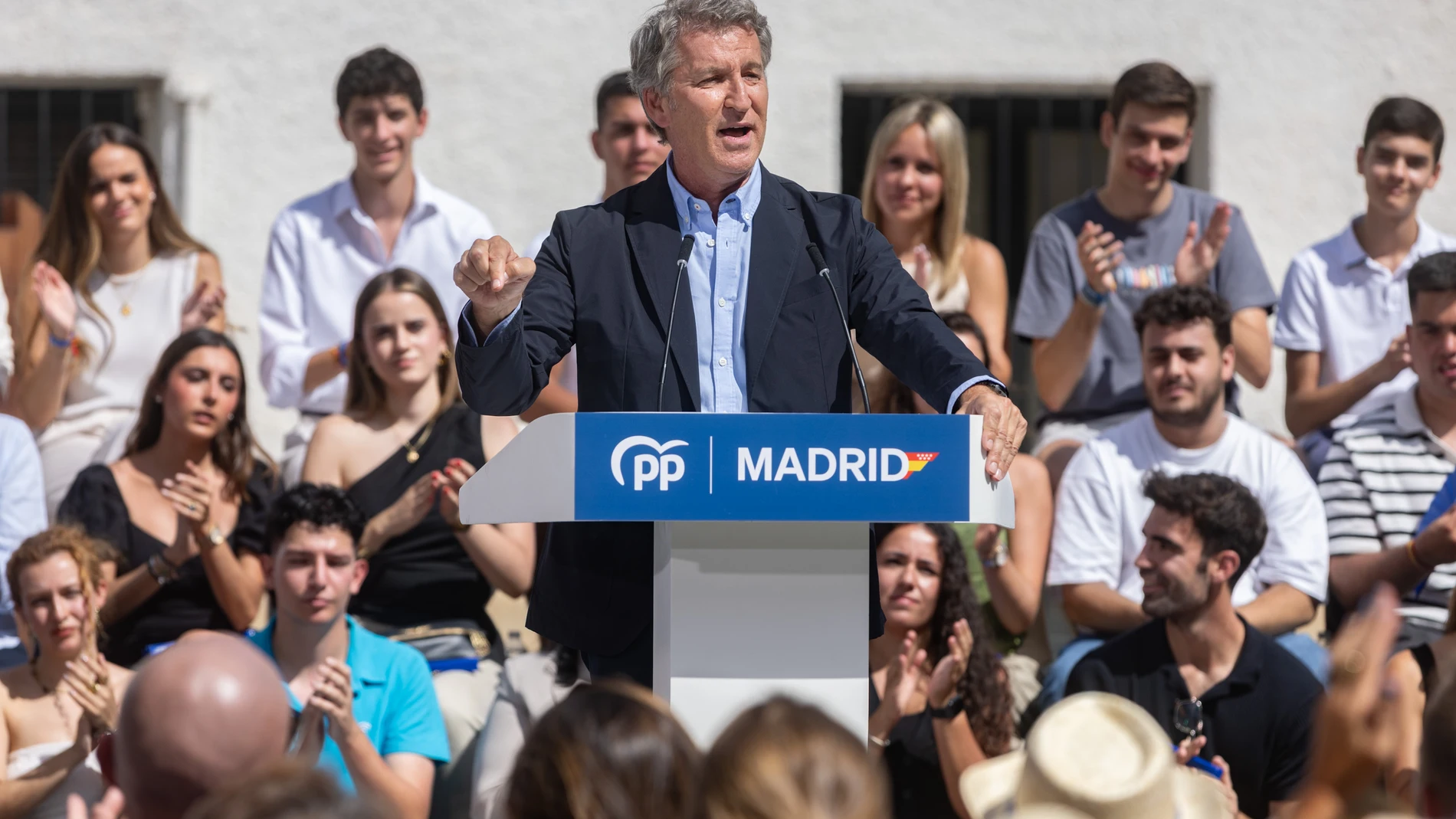 Feijoo y Ayuso durante la Inauguración del curso político del Pp en Arganda del Rey @ Gonzalo Pérez Mata