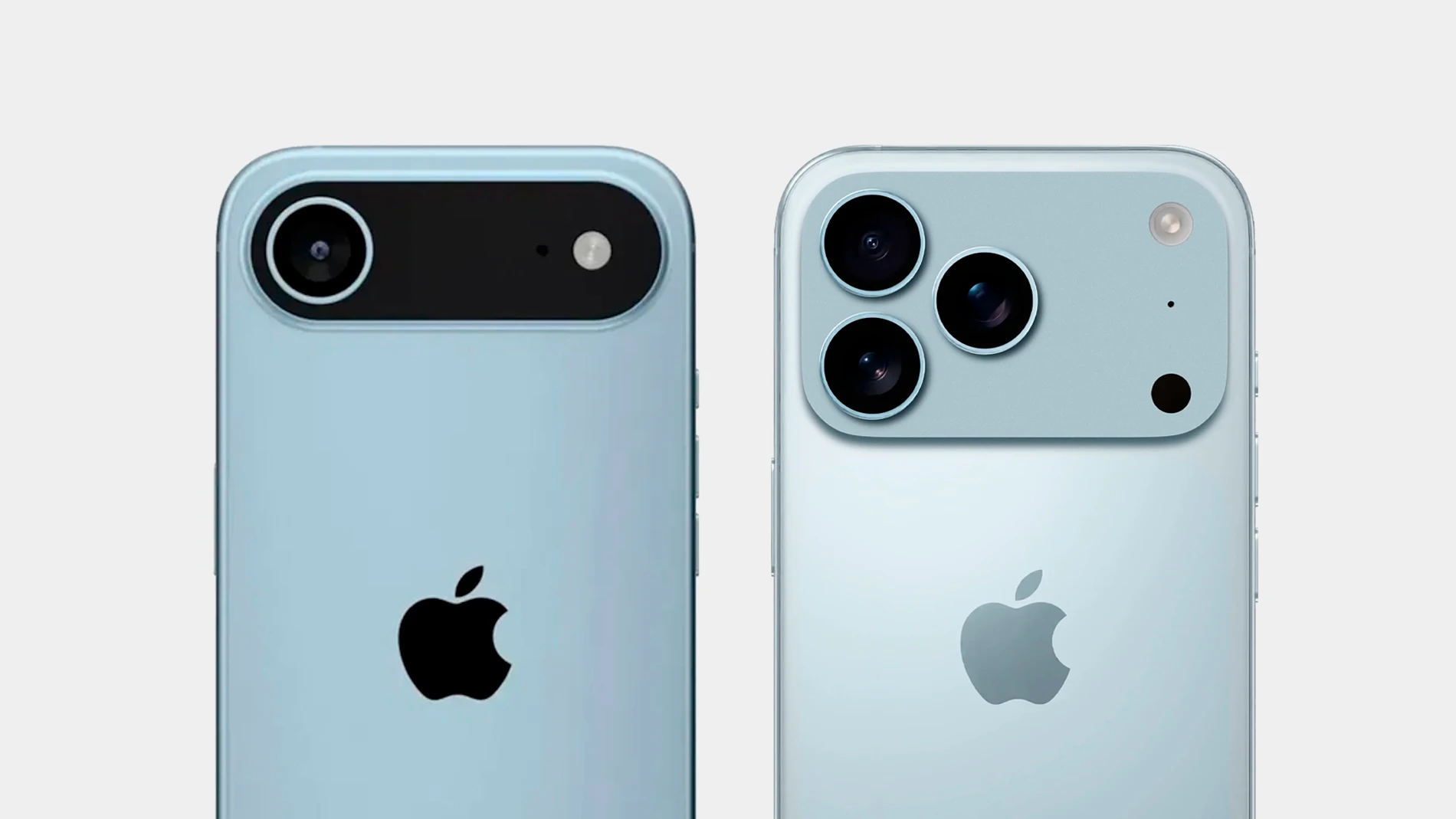 Concepto de diseño de iPhone 17 Air y iPhone 17 Pro