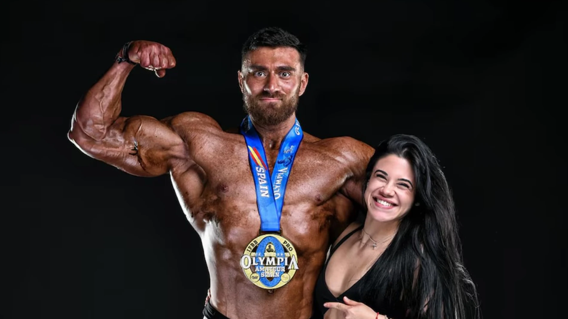Erik Markow y su pareja, Lucía Barahona