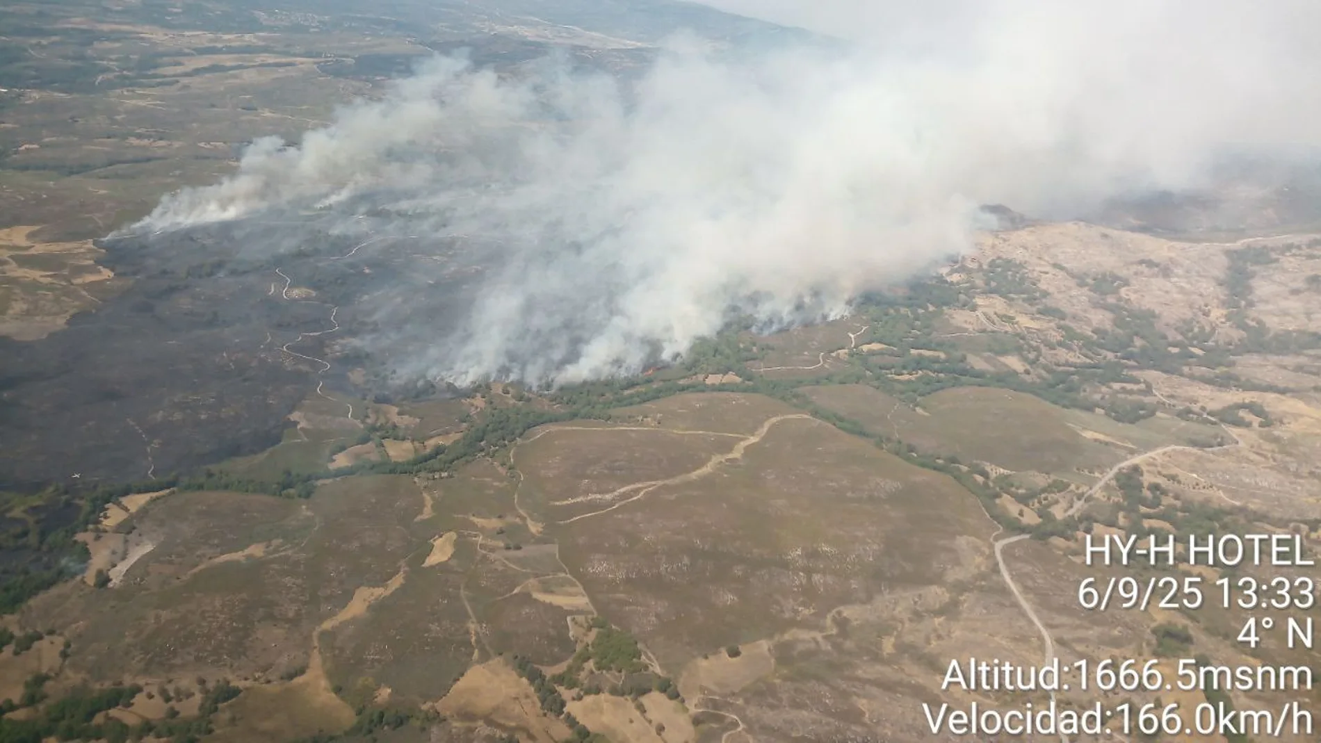 Mejora la situación del incendio de Castromil (Zamora), ya sin llama y casi perimetrado