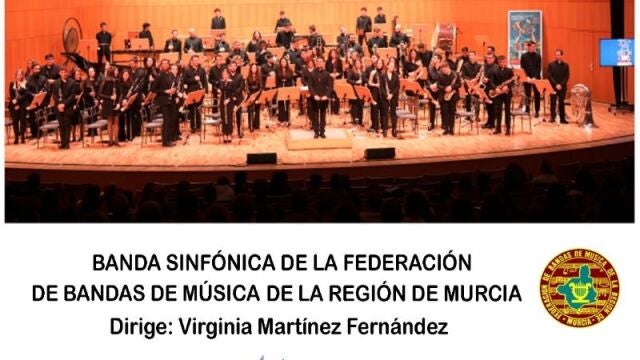 Imagen del cartel del concierto solidario de la Banda Sinfónica de la Federación de Bandas de la Región de Murcia