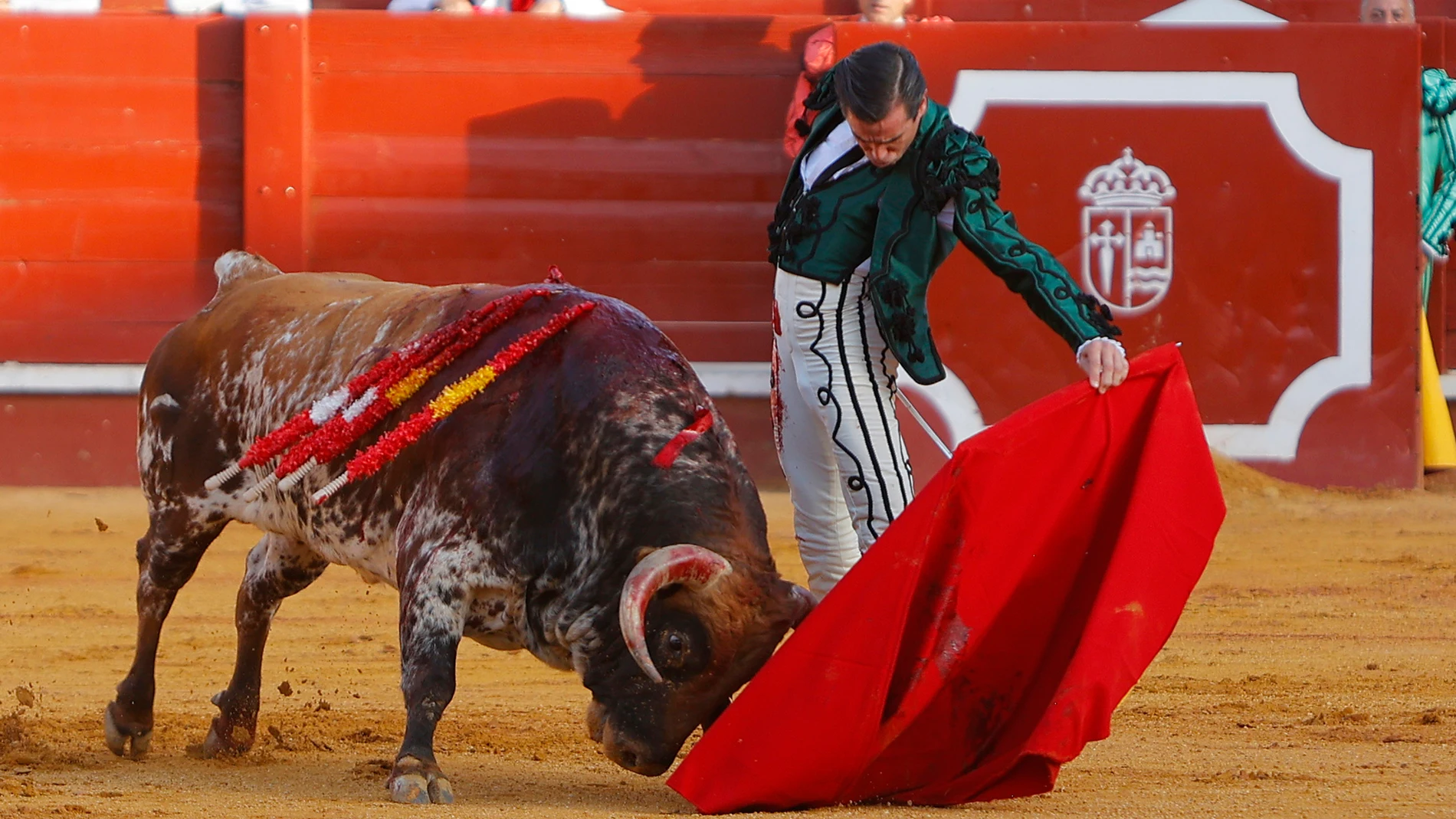 ARANJUEZ (MADRID), 06/09/2025.- El diestro Juan Ortega durante la corrida del Motín en Aranjuez celebrada este sábado en la localidad madrileña. EFE/ Julio César Sánchez